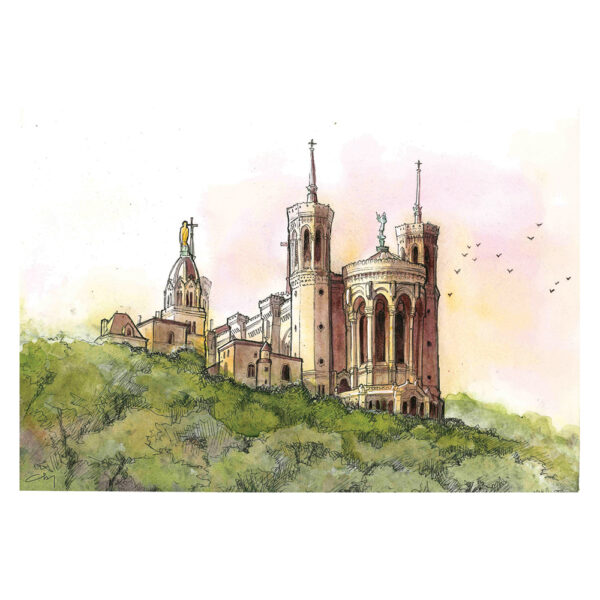 Carte postale A6 - Lyon Fourvière – Image 3