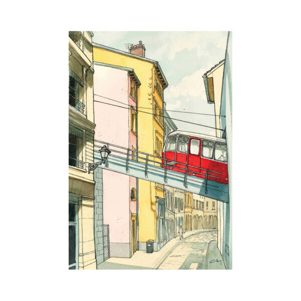 Carte postale A6 - Funiculaire, le jour – Image 3
