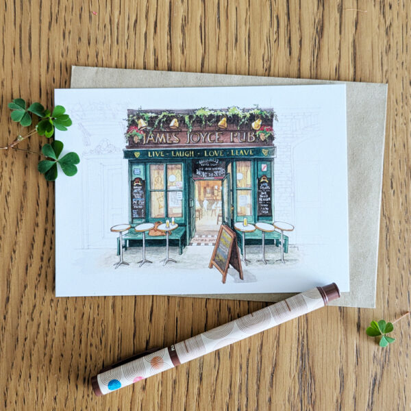 Carte postale A6 - James Joyce Pub