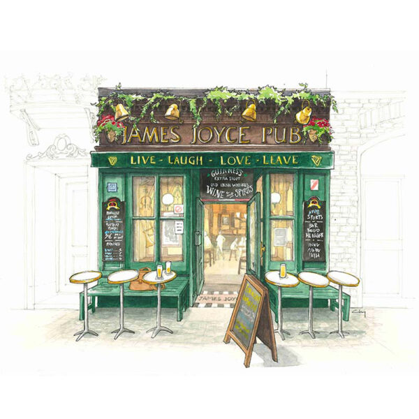 Carte postale A6 - James Joyce Pub – Image 3