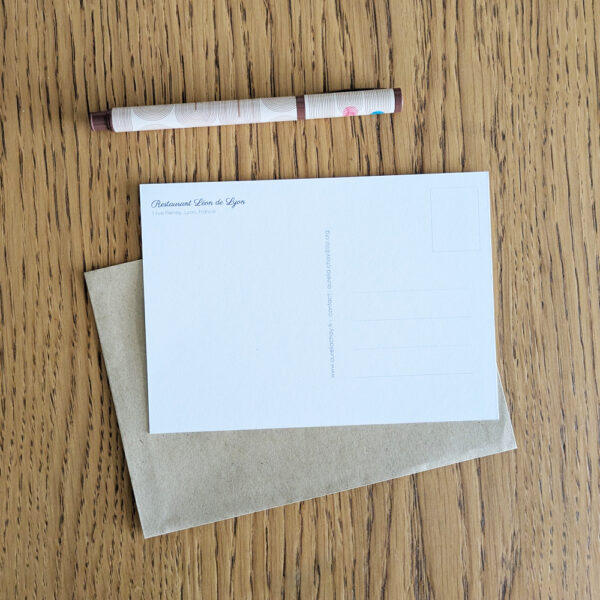 Carte postale A6 - Restaurant Léon de Lyon – Image 2